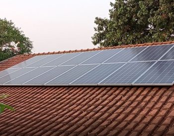 Casa com painel de energia solar — Foto: Anderson Viegas/g1 MS/ARQUIVO