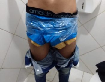 Rapaz foi abordado em um ônibus e disse que pretendia viajar para Porto Alegre. — Foto: Divulgação/PF