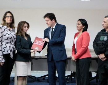 Robinson no lançamento do programa - Foto Divulgação.