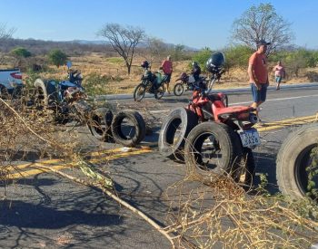 Reivindicação é sobre a transposição do açude Boqueirão — Foto: Divulgação/PRF