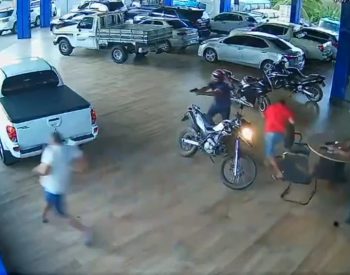 Crime aconteceu em loja de carros em São Miguel, no Alto Oeste potiguar — Foto: Reprodução