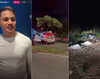 Vereador é baleado durante live em frente a UPA de Mossoró; assessor que fazia transmissão ao vivo morre — Foto: Reprodução
