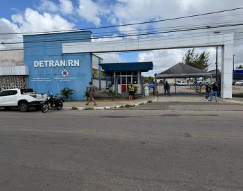 Fachada do Detran-RN em Natal — Foto: Sérgio Henrique Santos/Inter TV Cabugi