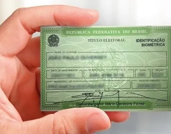 Título de eleitor. Foto — ©Tribunal Superior Eleitora/Divulgação.