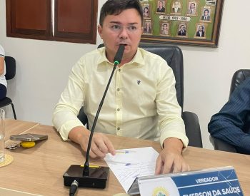 Vereador Emerson da Saúde – (REPUBLICANOS). Foto — ©Assessoria.