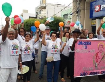 Idosos do Clube São Judas e do SCFV (Serviço de Convivência e Fortalecimento de Vínculos) de Jardim do Seridó. ( Foto: Divulgação )