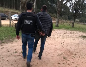 Suspeito de assalto a banco em Dilermando de Aguiar é preso (Foto: Polícia Civil/Divulgação)