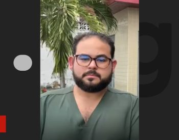 Médico agredido em UPA de Santa Rita — Foto: Reprodução TV Cabo Branco.