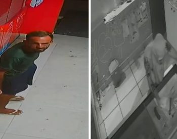 Homem tenta furtar sorveteria em Santa Rita, percebe que caixa está vazio e prepara próprio sorvete — Foto: Reprodução