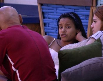 Ayrton e Gleici discutem e deixa o clima ainda mais pesado na casa. ( Foto: TV Globo )