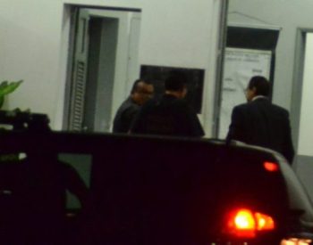 Henrique Alves, ex-ministro, voltando a cadeia após prestar depoimento na JFRN (José Aldenir / Agora Imagens)