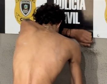 Homem preso tentou mentir nome em abordagem — Foto: Reprodução/TV Cabo Branco