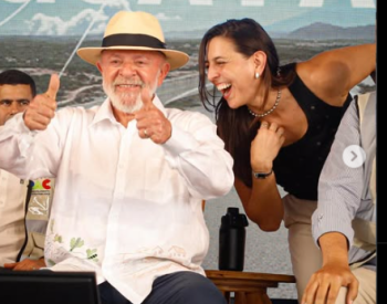 Presidente Lula e a deputada federal Natália Bonavides - (PT). Foto — ©Divulgação.