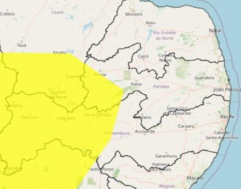 Inmet emite alerta de baixa umidade do ar para cidades da Paraíba — Foto: Reprodução/Inmet
