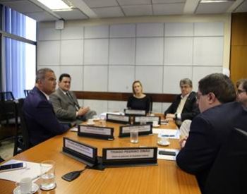 Diretores da ANA participaram de reunião com o deputado Geninho Zuliani (DEM-SP). Foto: Assessoria de Comunicação Social.