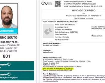 Com mandado de prisão em aberto, candidato a suplente para o senado na PB renuncia — Foto: Montagem/g1, Reprodução/TSE e CNJ