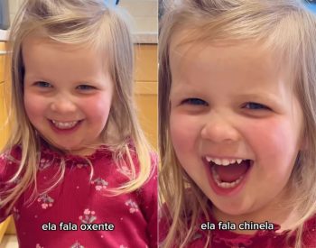 Mila Faizey tem três anos de idade — Foto: Reprodução/Redes sociais