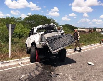 Casal morreu em acidente na BR-406, no RN (Foto: Josivan Dantas)