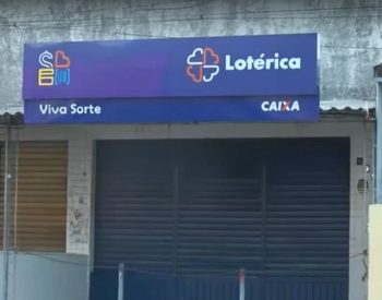 Lotérica onde o bilhete foi comprado tem porte pequeno e é localizada em Mangabeira, João Pessoa — Foto: TV Cabo Branco