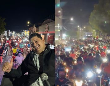 Influencer fez carreata em Mossoró — Foto: Divulgação