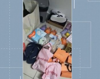 Mulheres são presas suspeitas de aplicar golpes com cartões de créditos, no Paraíba — Foto: TV Cabo Branco