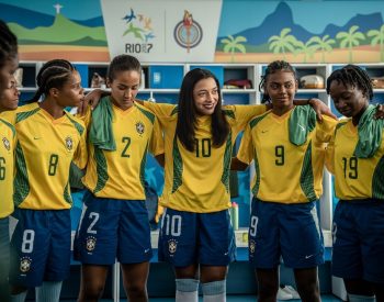 Alice Carvalho interpreta Marta em cinebiografia sobre a Rainha do Futebol — Foto: Laura Campanella