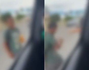 Adolescentes fizeram ofensas a menino que vendia paçocas no sinal em Mossoró — Foto: Reprodução