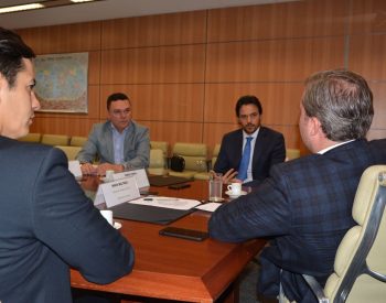 O prefeito fez reivindicações referentes ao projeto de revitalização e pavimentação do Canal que corta a cidade de Jardim do Seridó - Foto: Divulgação/Assessoria.