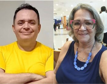 Rodrigo Bolsonaro e Socorro Batista formam chapa do Agir — Foto: Reprodução