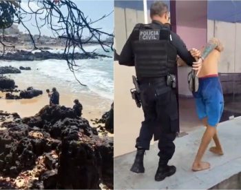 Prisão ocorreu na Praia dos Artistas, em Natal — Foto: PCRN/Divulgação