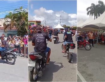 Corrida Moto Tartaruga, em Motanhas, Rio Grande do Norte — Foto: Adnildo Quaresma/Cedida