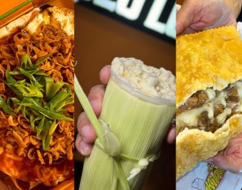 Comidas criativas e inusitadas chamam atenção no Parque do Povo durante o São João 2026 de Campina Grande — Foto: Montage/g1
