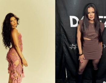 Gravação de DVDs de Lucy Alves e Danieze Santiago na orla de João Pessoa — Foto: Montagem/g1/Redes sociais