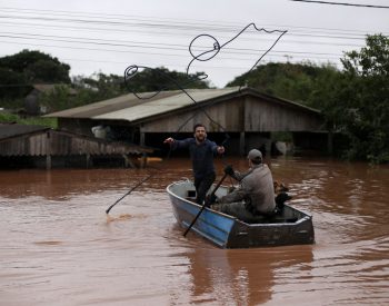 Fortes chuvas que atingem o estado desde o fim da semana. Foto — ©Getty Images.