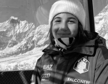 Esquiadora italiana Matilde Lorenzi 19 anos. Foto — ©Reprodução / Instagram.