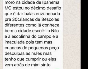 Carta feita por uma das participantes do jogo.