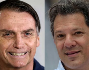Jair Bolsonaro-(PSL) e Fernando Haddad-(PT). Foto: © Reuters.