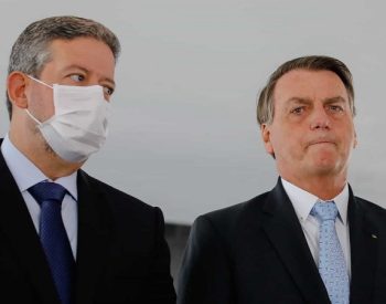 O presidente da Câmara, deputado Arthur Lira (PP-AL) e o presidente Jair Bolsonaro (sem partido). Foto: © Getty Images.
