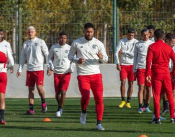 Treinamento do Flamengo para enfrentar o Al Hilal pelo. Foto — ©Getty / Imagens.