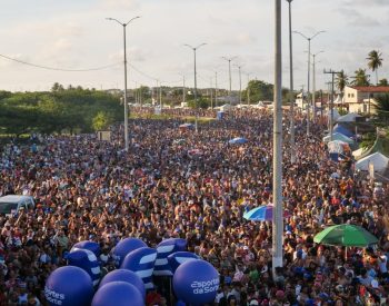 Avenida da Alegria, em Natal, recebeu 500 mil pessoas durante o carnaval — Foto: Secom/Prefeitura de Natal