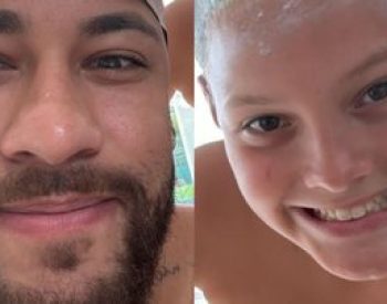 Neymar Jr e Davi Lucca platinam o cabelo juntos - Reprodução/Instagram