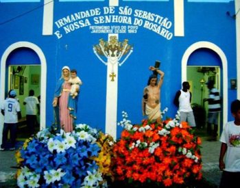 Casa do Rosário de São Sebastião no município de Jardim do Seridó. ( Foto: Arquivo )