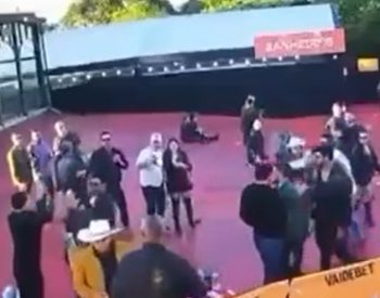 Vídeo mostra momento de briga entre engenheiro morto e empresário em São João na Paraíba — Foto: Reprodução