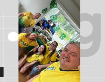 Paraibanos vão assistir jogo do Brasil contra Noruega, com noruegueses — Foto: Arquivo Pessoal