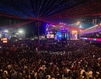 Parque do Povo lotado no São João de Campina Grande — Foto: Maria Eduarda Batista