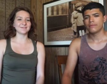 Monalisa Perez e Pedro Ruiz, em um dos vídeos do seu canal Foto: Reprodução/Youtube