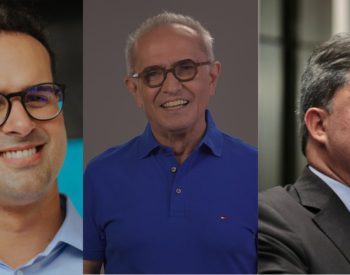 Lucas Ribeiro, Cícero Lucena e Efraim Filho — Foto: Arte/g1
