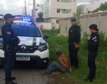 Dois homens são presos suspeito de roubar material de construção de uma escola, em João Pessoa — Foto: Guarda Civil Municipal de João Pessoa