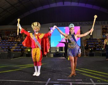 Rei Momo e Rainha do Carnaval são escolhidos — Foto: Demis Roussos/prefeitura de Natal