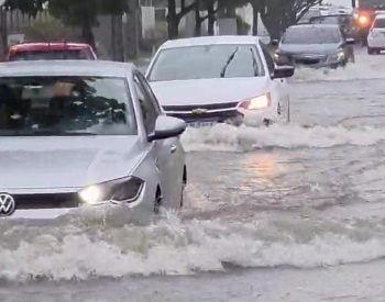 Maior volume de chuva do ano em João Pessoa atinge 138,4 mm em um único dia — Foto: Reprodução / TV Cabo Branco